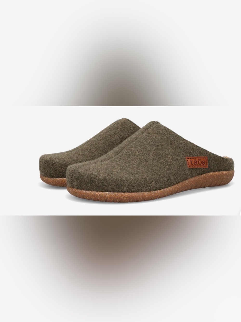 Taos Footwear Olive Woolness Slip-On Clog 8